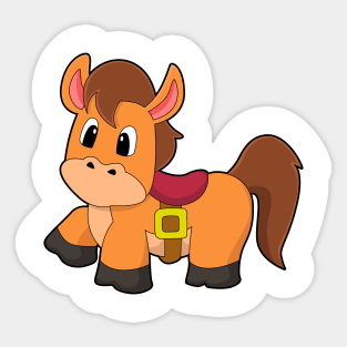 Horse with Saddle Sticker